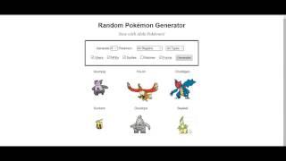 14!!!- Random Pokemon Generator