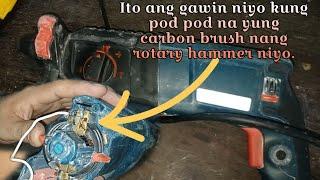 Paano mag palit nang carbon brush sa  rotary hammer drill