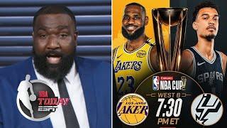 NBA Today | Perk bold predictions for NBA Cup: Lakers vs Spurs - LeBron will take the souls of Wemby