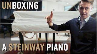   Steinway Concert Grand Piano Unboxing!