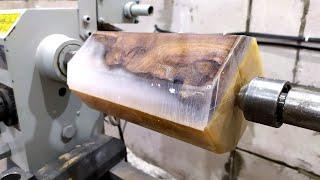 Woodturning - BRILLIANT IDEA  - DIY gift for mom !