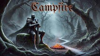 CAMPFIRE | Crackling Fire, Relaxing Medieval Music & Nature Ambient Sounds