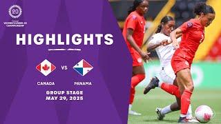 Canada vs Panama | 2025 Concacaf Women's U-20 Championship | Group Stage
