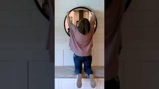 Hang your mirror perfectly with THIS HACK! #Shorts