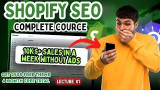 Shopify SEO Complete Course from Basics to Advanced | Start International Dropshipping with SEO