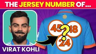 Guess the Jersey Number of the Indian Cricketers | Cricket Quiz