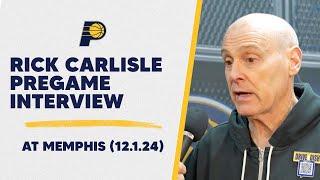 Rick Carlisle Pregame Interview with Jeremiah Johnson | Pacers at Grizzlies (12.1.24)