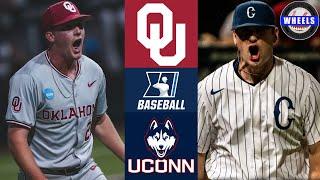 #9 Oklahoma vs UConn (Great!) | Regional Final (Game 6) | 2024 College Baseball Highlights