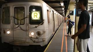 MTA NYC Subway: R46 (R) Train @ 57th Street - 7th Avenue