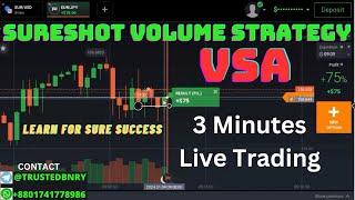 Binary Option Volume Spread Analysis Live Trading By VSA 3 minutes Signal for Sure Profit