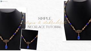 Simple Lapis & Labradorite Necklace Tutorial w/ Lauren Fenty : September 2024 Bargain Bead Box