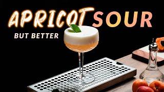 The Best Apricot Sour cocktail EVER! Apricot Brandy sour But Better