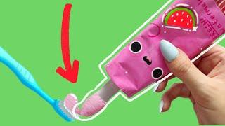 toothpaste squishy FROM PAPER!!!  2024 paper crafts squishy fidget