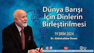 Almanya Canlı Konferansı: Dünya Barışı İçin Dinlerin Birleştirilmesi Dr. Abdulcabbar Boran ile