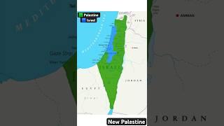 Palestine New Borders #history #map #israel #palestine #shorts #geography