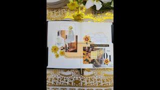 Journal With Me ASMR |  Yellow Themed Pocket Journal #shorts #journalwithme #asmr #yellow