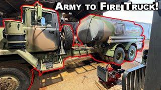 Part 1 | Army to Fire Truck | Ex-Army truck tear down!