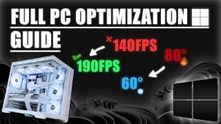 (30+ FPS Boost) Full PC Optimization Guide 2026 | The Only Guide You'll Need | Windows 10/11