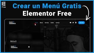 Cómo crear un MENÚ en ELEMENTOR FREE - Elementor Header & Footer Builder