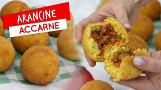 Arancine alla carne: ricetta siciliana della arancine accarne