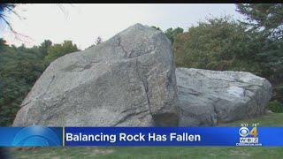 Holliston's Famous Balancing Rock Has Fallen