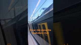 Oscar rise along the hawksbury! #trains #fyp #sydney #electricmultipleunit #oscartrain