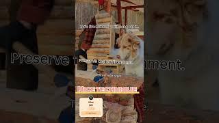 Let's enjoy the natural environment while living in small log cabins.#diy #excellentwoodworking