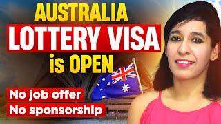 Good news | Australia Lottery visa is OPEN | Australia 462 Holiday Visa