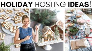 HOSTING A GINGERBREAD DECORATING PARTY || HOLIDAY PARTY TIPS & IDEAS || CHRISTMAS VLOG