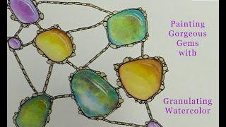 How to use Granulating Pigment Watercolors to Create Gems in your Paintings