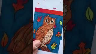 Create a Spooky Halloween Artist Trading Card with me  | OWL