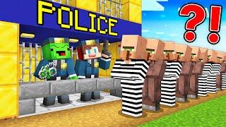 JJ and Mikey Open RICH POLICE STATION in Minecraft - Maizen