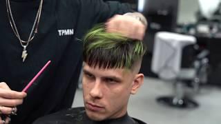 Мужская стрижка-Combination of a mens image with the addition of color correction