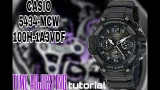 CASIO WATCH TIME SETTING 5434-MCW -100H- 1A3VDF | SALIM REZA | TIMESYCN | TIMEADJUSTING | CHANGETIME