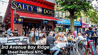 3rd Avenue STREET FESTIVAL in BAY RIDGE | Walking in Brooklyn NYC | Commentary & City Ambience 4K