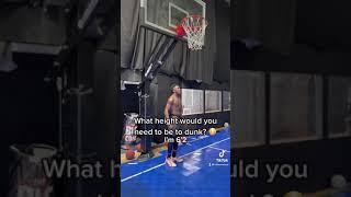 HOW TALL WOULD YOU NEED TO BE TO DUNK A BASKETBALL?!?