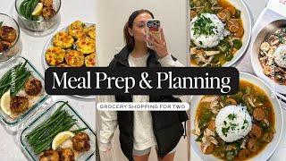 MEAL PREP & MENU PLANNING: Grocery Shop With Me! (Trader Joes + Whole Foods Haul)