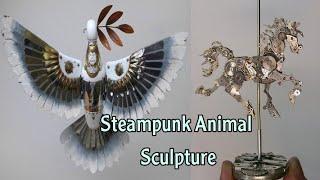 Metal Craftsman  Recreates Animals as Moving Steampunk Sculptures