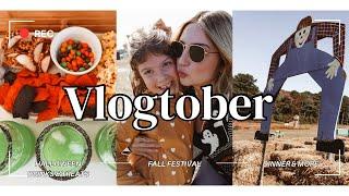 Day in my life-VLOGTOBER- Halloween festival, Halloween treats  ‍⬛ with Happy & Polly