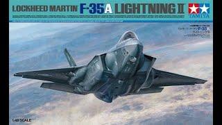 Amazing NEW Tamiya F-35A Lightning II 1/48 detailed kit review 