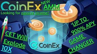 NEW CoinEx Chain AMM 900% APY Passive Income Liquidity Pool Hustle ARRR CET Set To Explode