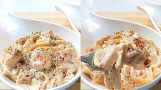 The Best Homemade Creamy Shrimp Alfredo Pasta | Quick And Easy Meal | Easy Pasta Recipe