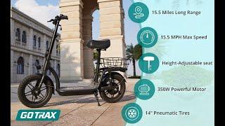 Gotrax ASTRO Electric Scooter with Seat for Adult Commuter