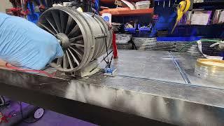 Raw video DIY Fighter Jet Turbine Engine (Oct 2023)