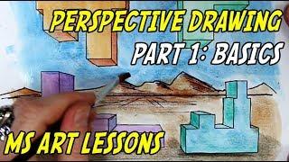 Middle School Art Lessons: Basic One-Point Perspective (part 1)