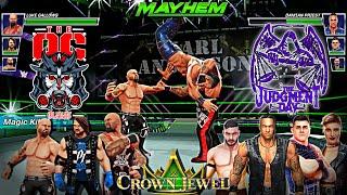 WWE Crown jewel 2022 The OC vs the judgment day wwe mayhem