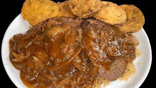 How to make Tender Cube Steak w/ gravy and Fried Green Tomatoes | Tanny Cooks