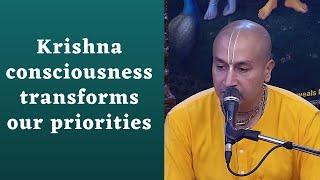 H.G. Gauranga Prabhu | Krishna consciousness transforms our priorities | ISKCON Chowpatty