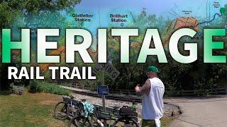 Riding a LANDMARK 40-Miles on Heritage Rail Trail in York, PA