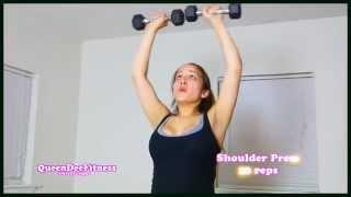 Upper Body Workout! ► QueenDeeFitness